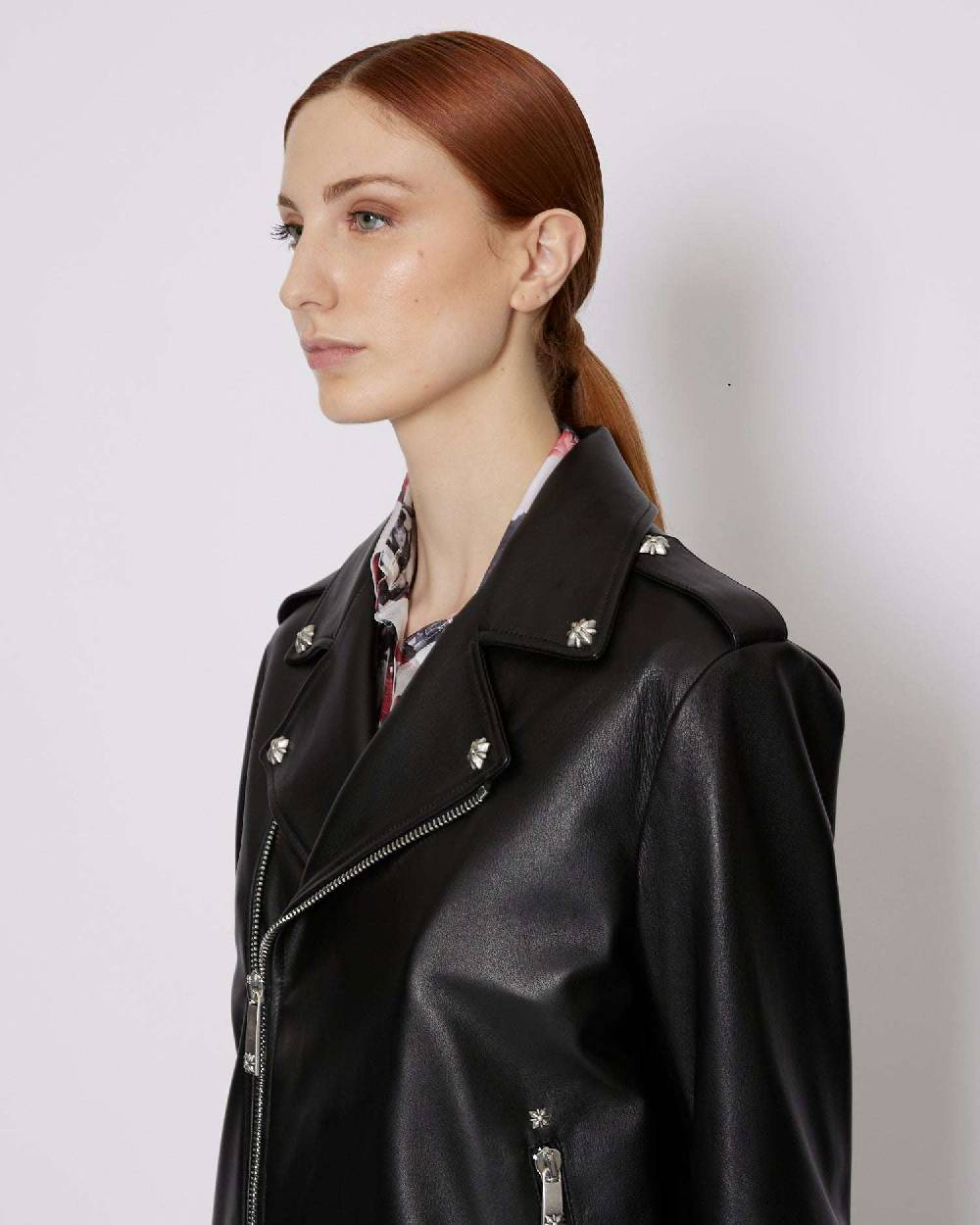 John Richmond Bomber genderless in 100% pelle Presa