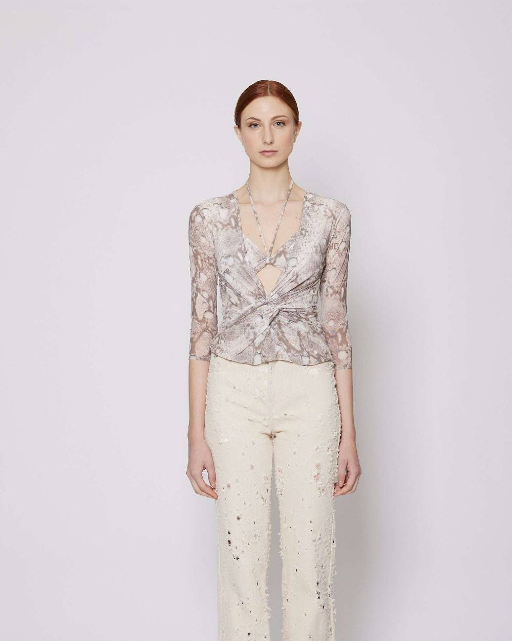 John Richmond Top con pattern Outlet