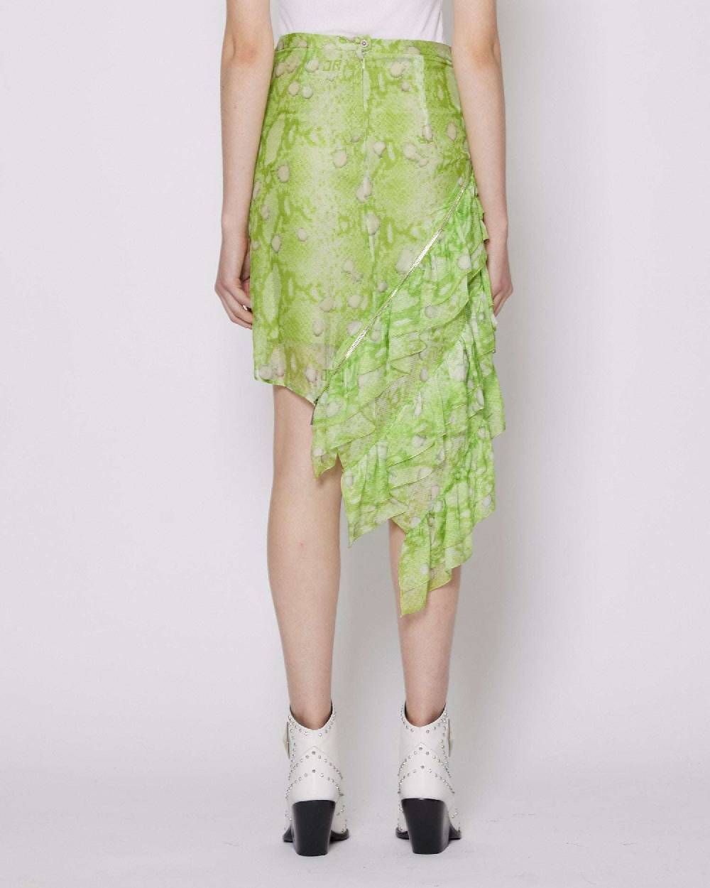 John Richmond Gonna con pattern e balze Saldi