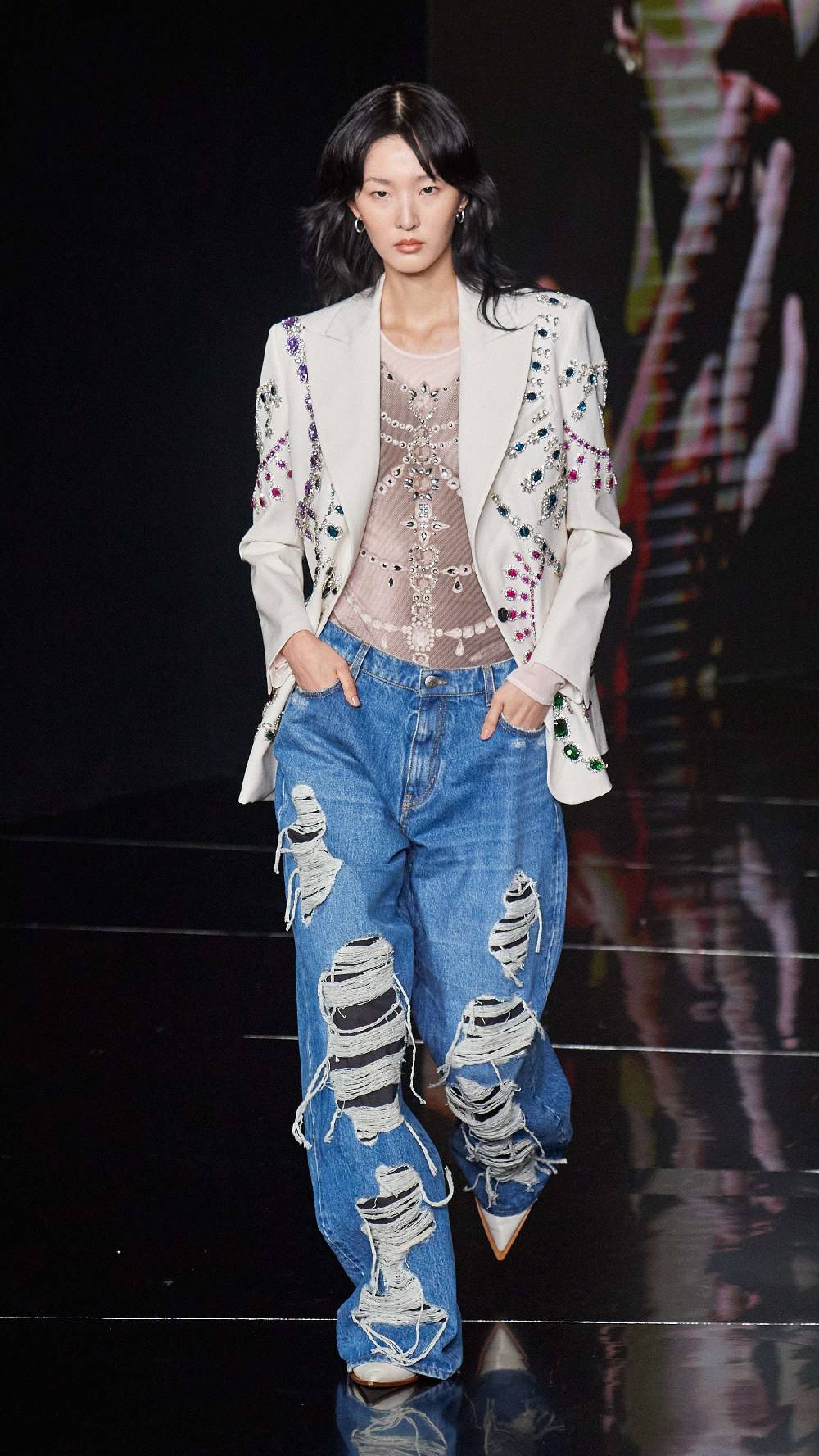 John Richmond Jeans loose fit con lacerazioni Spedizione gratuita