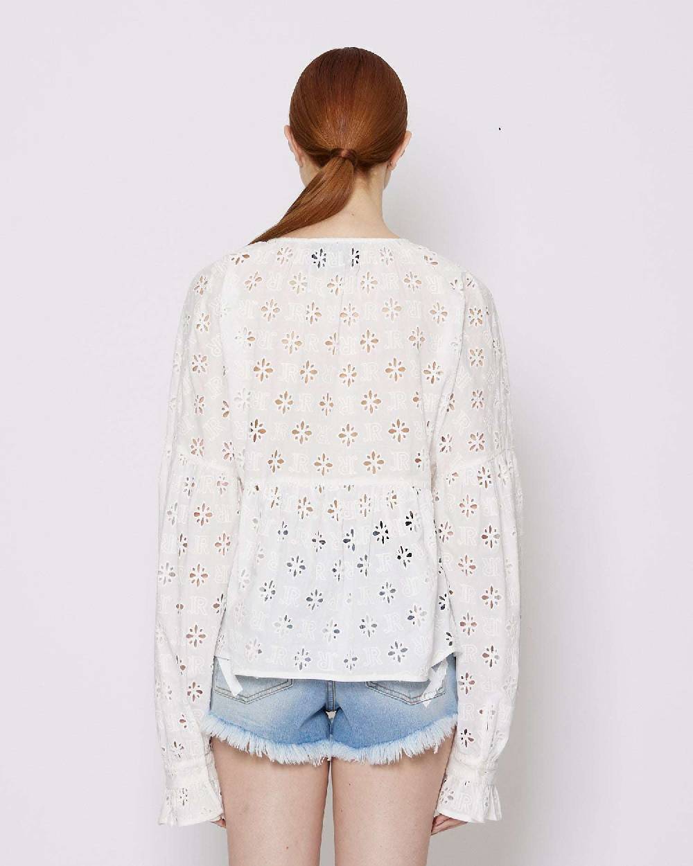 John Richmond Blusa con ricami tone sur tone Promozione