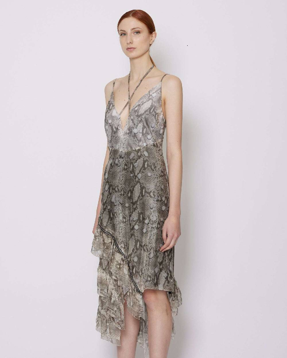 John Richmond Abito midi con scollo a V Soddisfazione Garantita