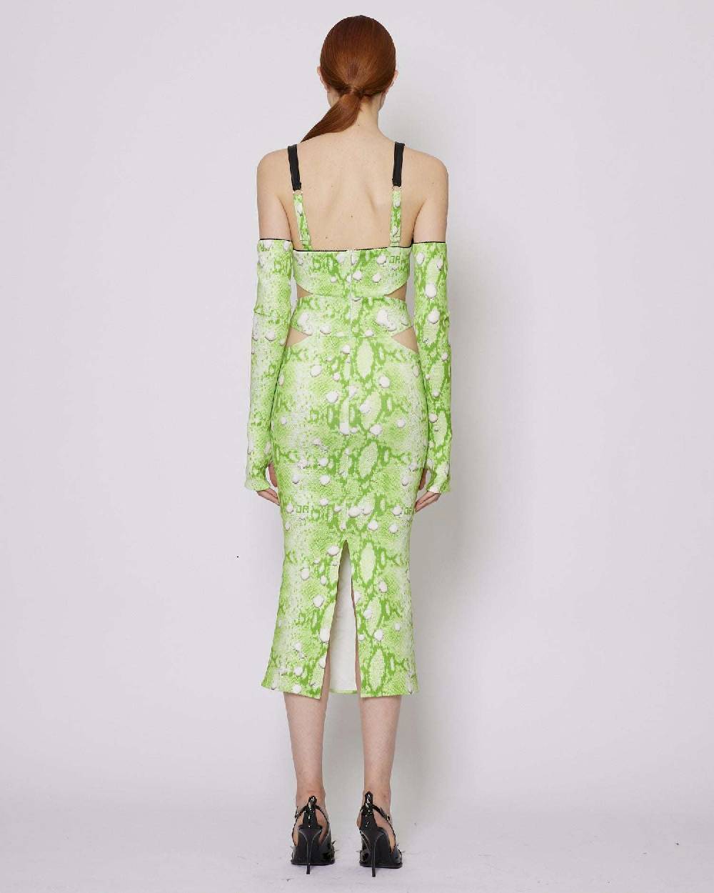 John Richmond Abito midi cut out con manicotti Fino Al -60%