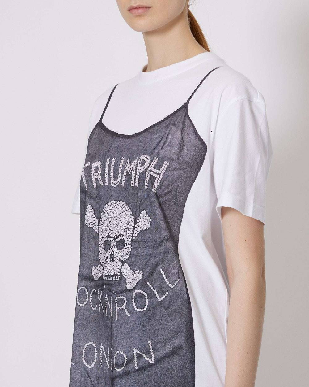 John Richmond Abito maxi t-shirt con stampa Sottocosto