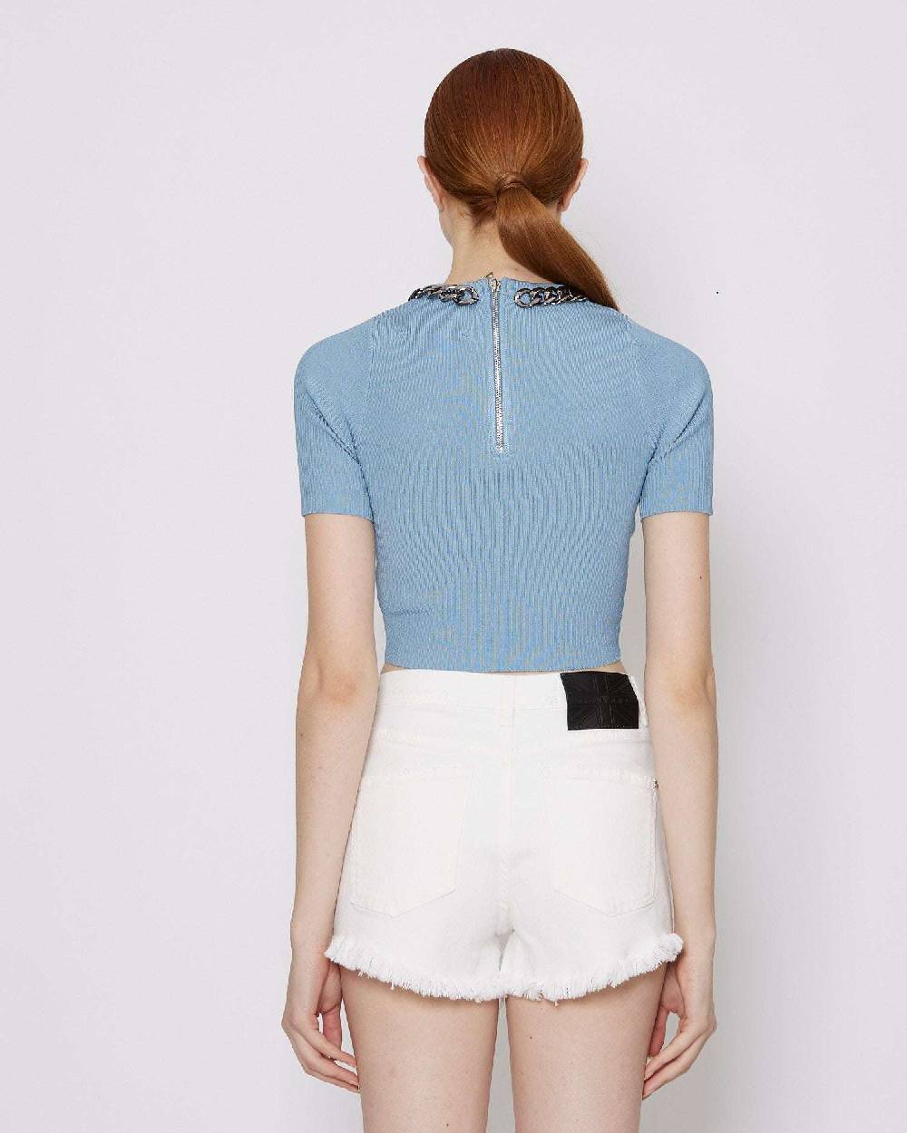 John Richmond Maglia crop con applicazione Novità