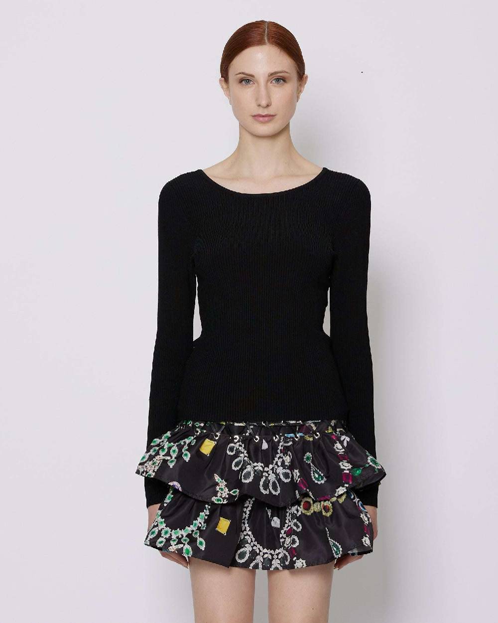 John Richmond Maglia basic con chiusura sul retro Presa