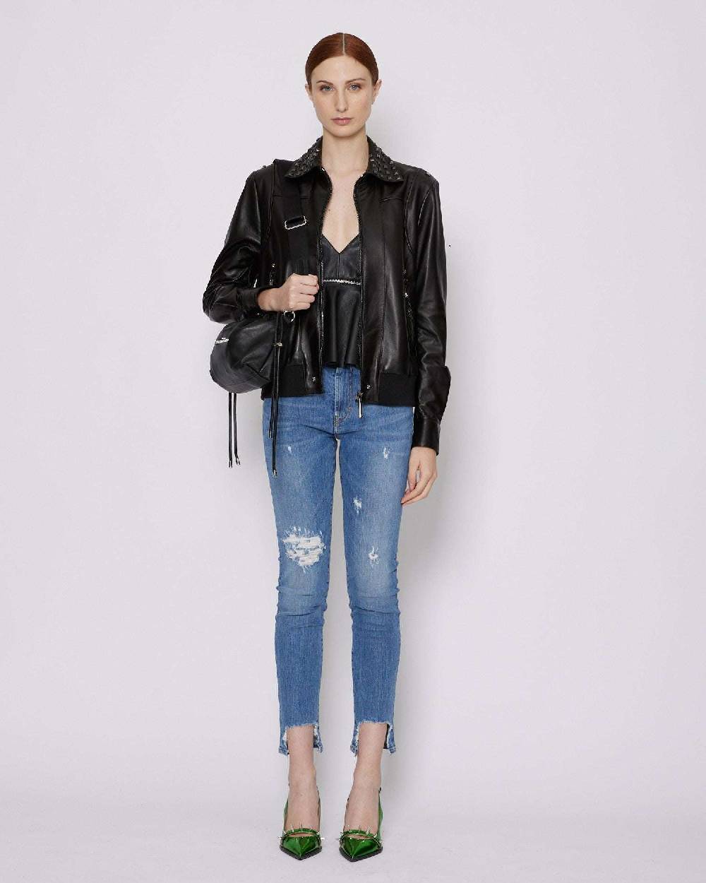John Richmond Jeans crop con lacerazioni Saldi
