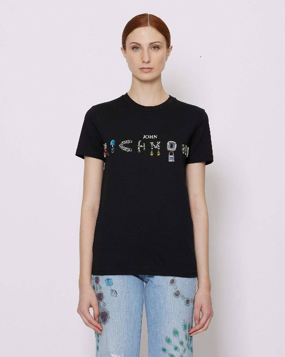 John Richmond T-shirt con logo sul davanti Hotsell