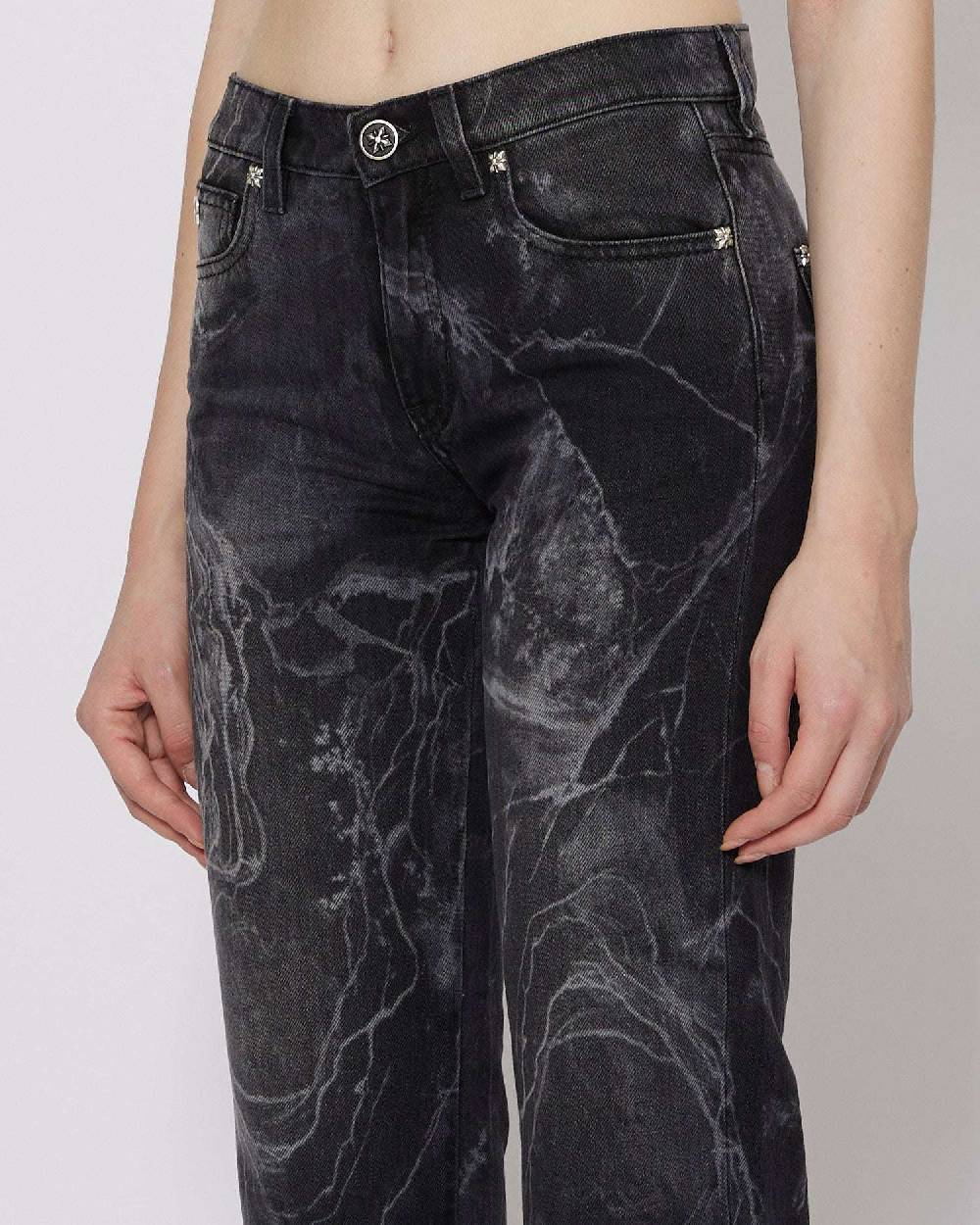 John Richmond Jeans regular con pattern allover Offerte esclusive