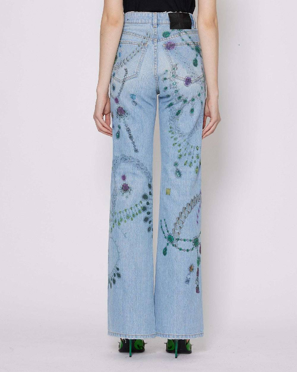 John Richmond Jeans a vita media con pattern Prezzo basso