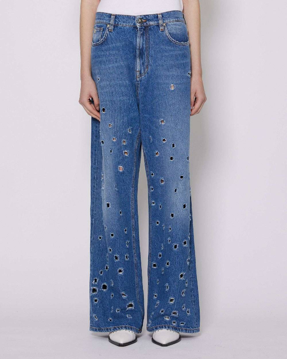 John Richmond Jeans a vita media con strappi Super Saving Price