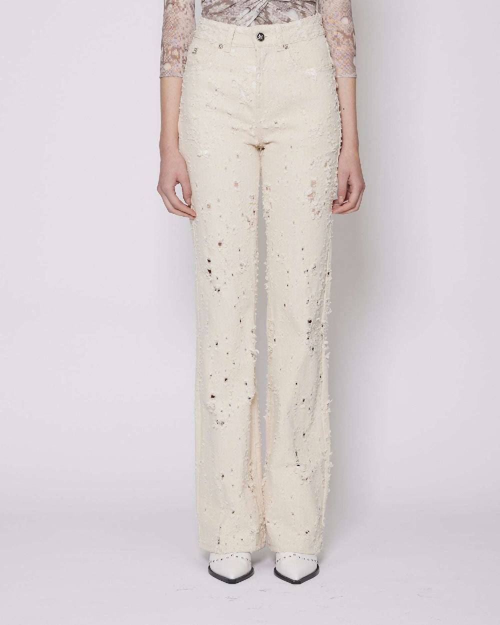 John Richmond Jeans regular con ricami tone sur tone Offerta settimanale