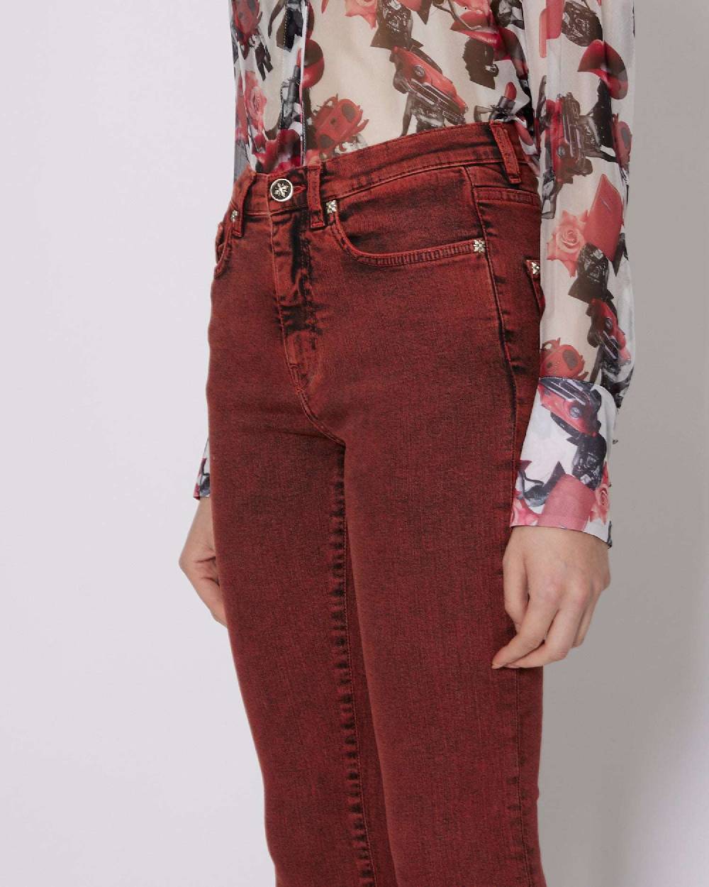 John Richmond Jeans slim a vita alta Rilascio limitato