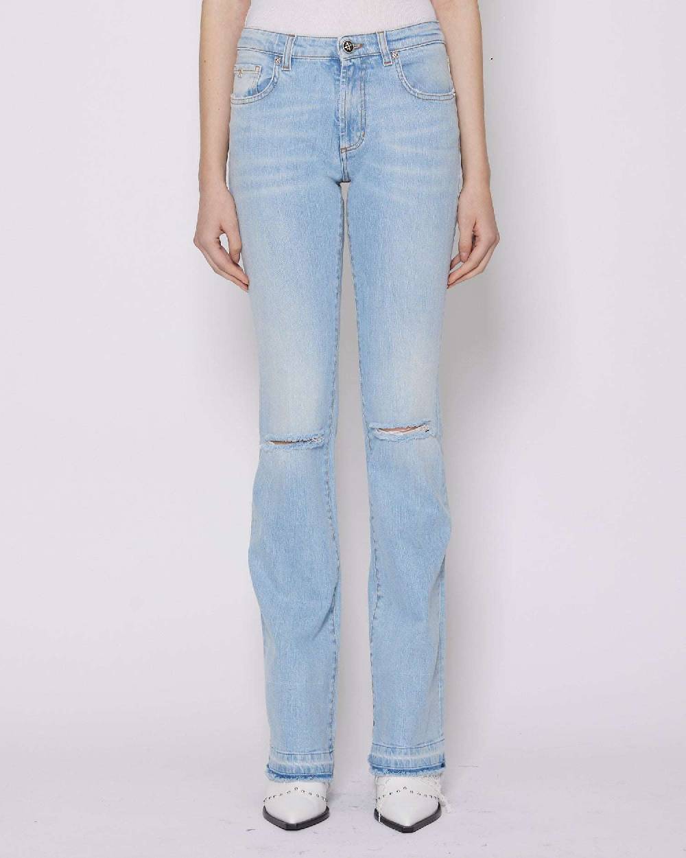 John Richmond Jeans straight leg con strappi Latest stili