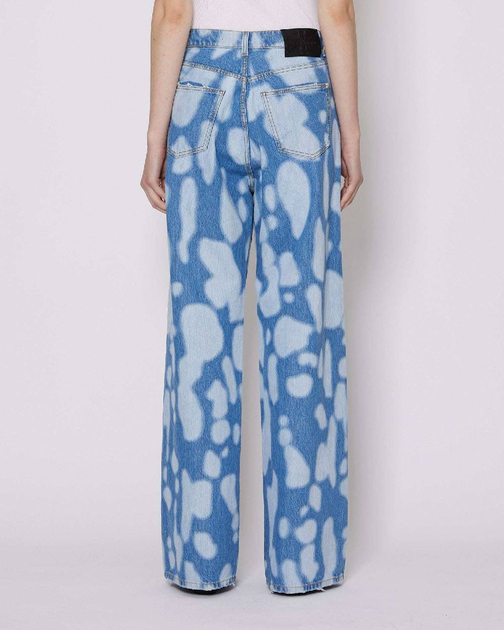 John Richmond Jeans gamba larga con pattern Promozione temporanea