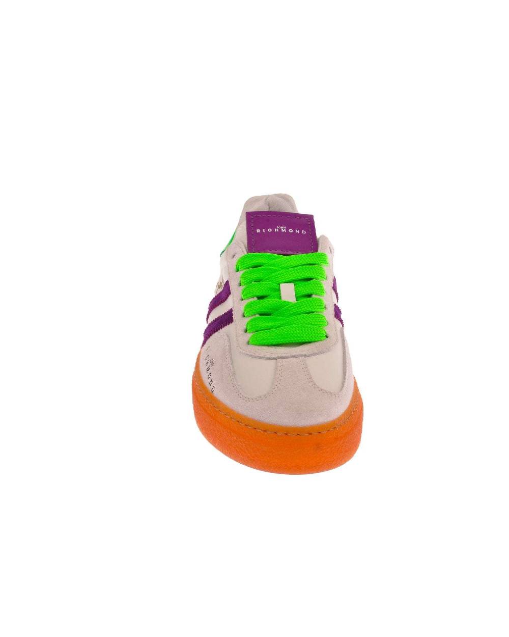 John Richmond - RICHENKA Sneakers in pelle con logo e bande laterali Fino al 60% di sconto