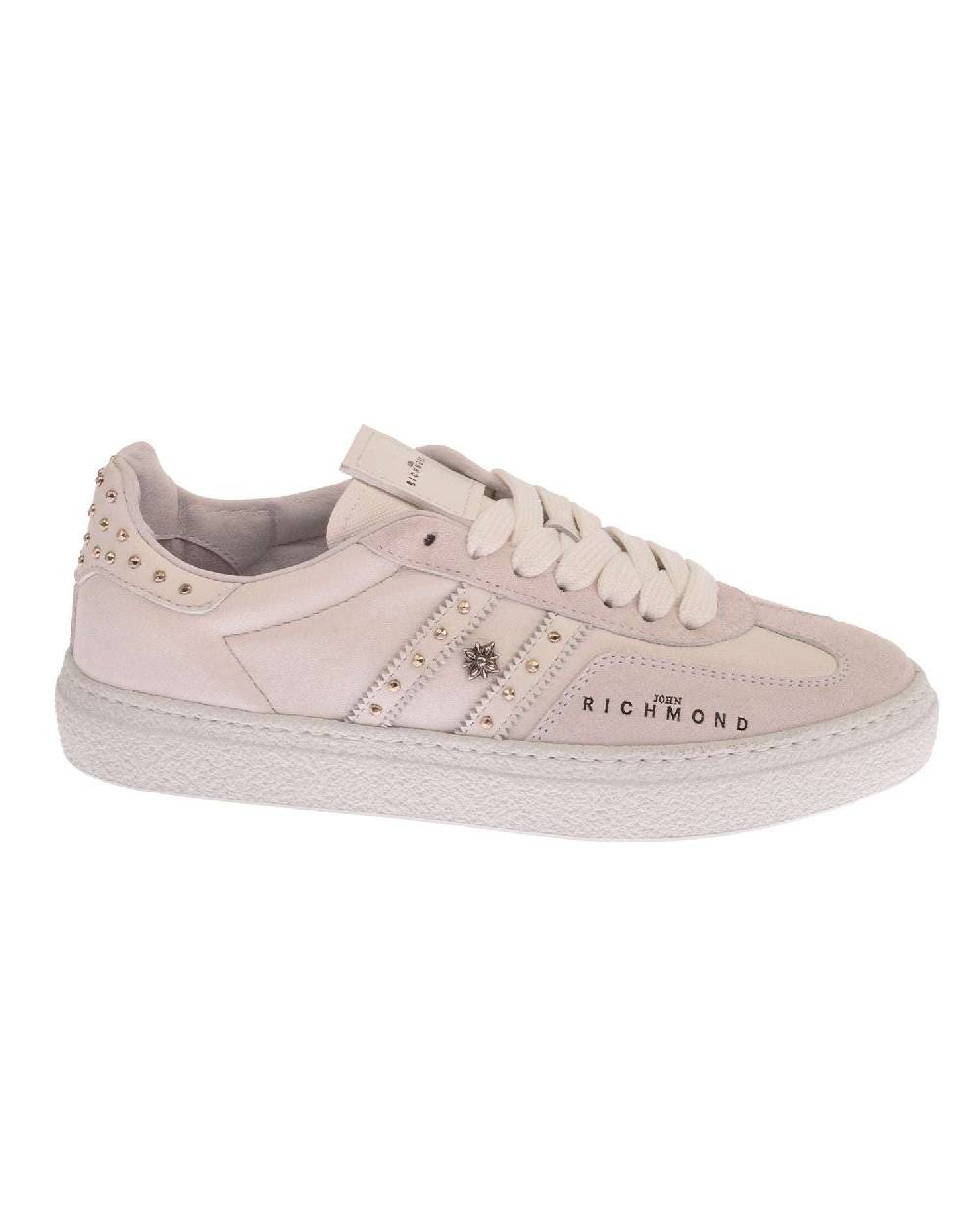 John Richmond - RICHENKA Sneakers in pelle con bande laterali e borchiette Offerta speciale della fabbrica