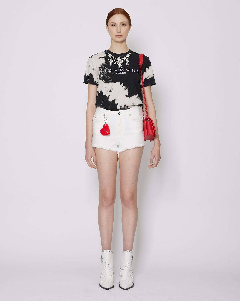 John Richmond Shorts a vita alta in denim Limitato a 3 giorni