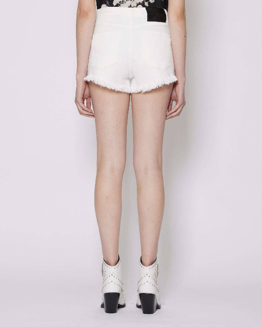 John Richmond Shorts a vita alta in denim Limitato a 3 giorni