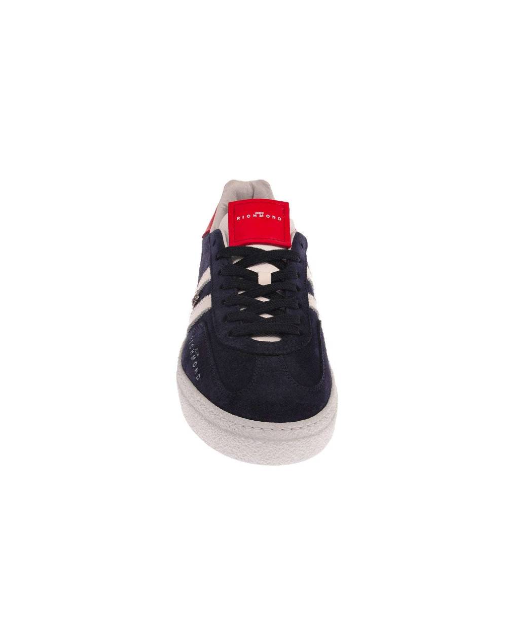 John Richmond Sneakers in pelle con logo e bande laterali Esporta salva
