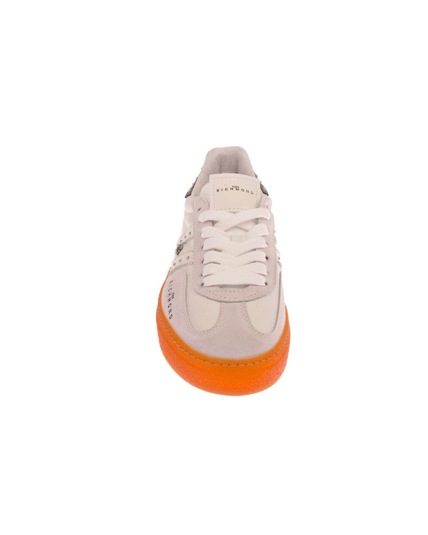 John Richmond - RICHENKA Sneakers in pelle con bande laterali e borchiette Black Friday Prezzi