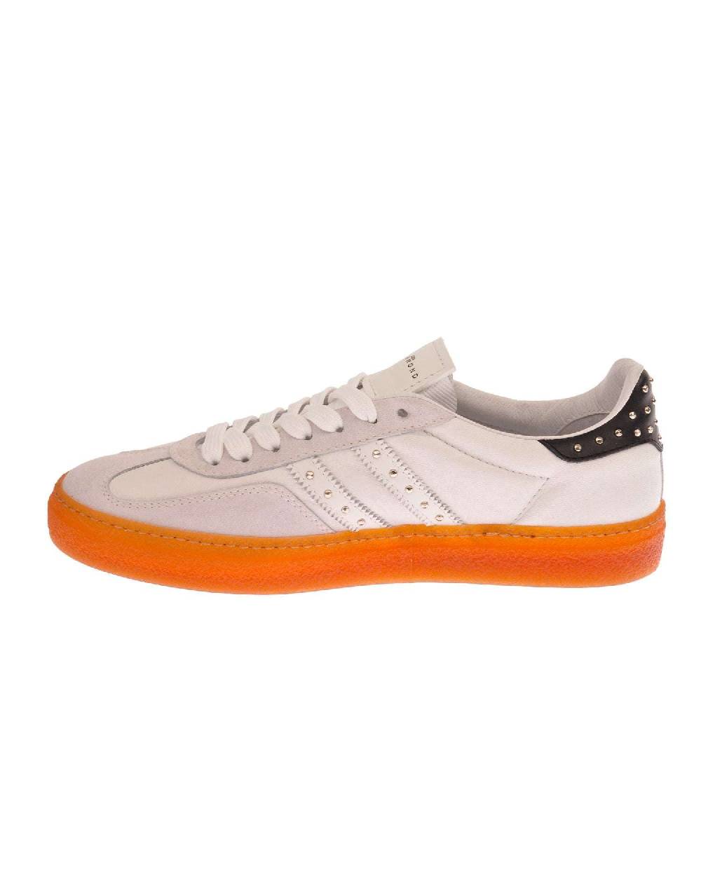 John Richmond - RICHENKA Sneakers in pelle con bande laterali e borchiette Black Friday Prezzi
