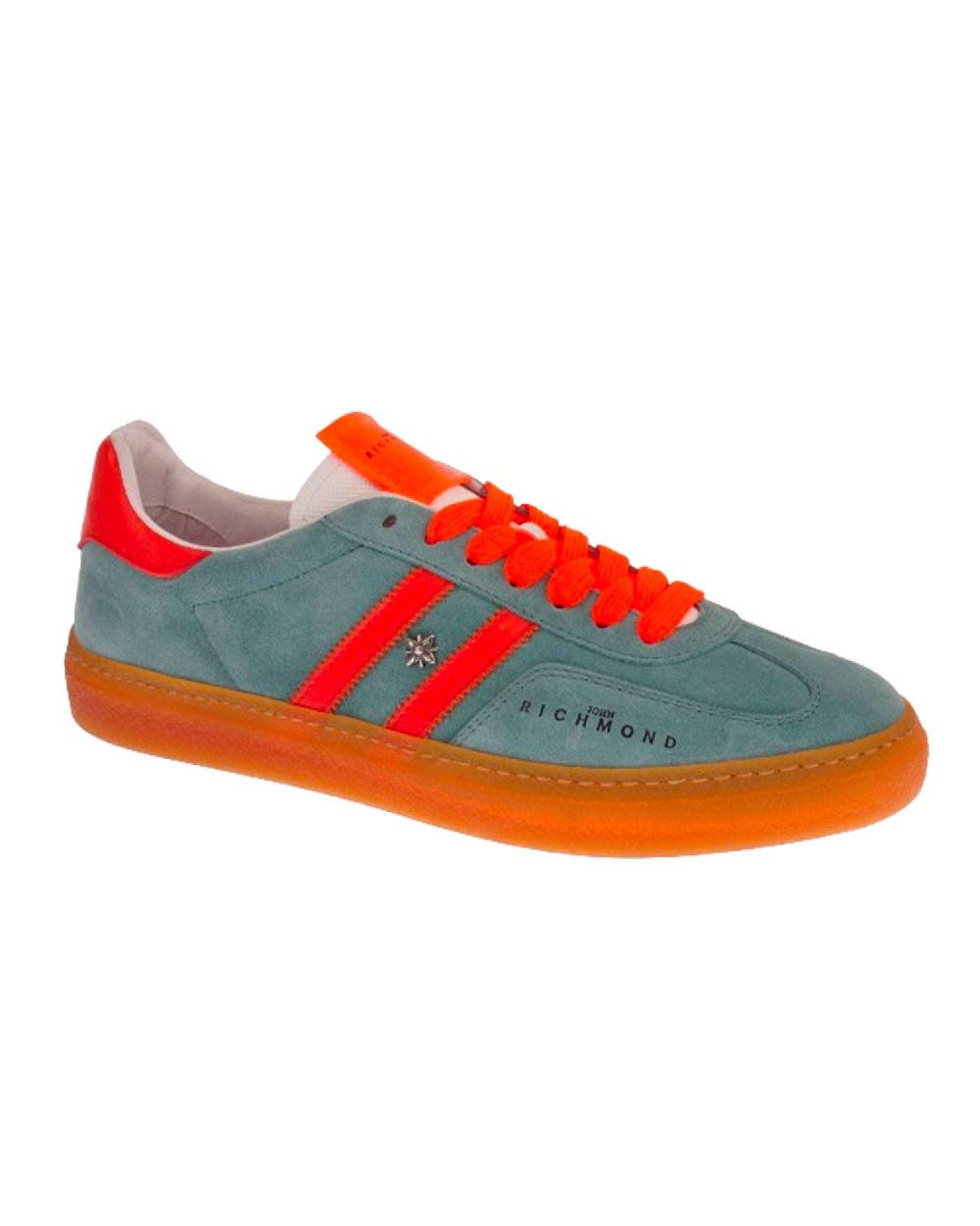 John Richmond Sneakers in pelle con logo e bande laterali Duty-free