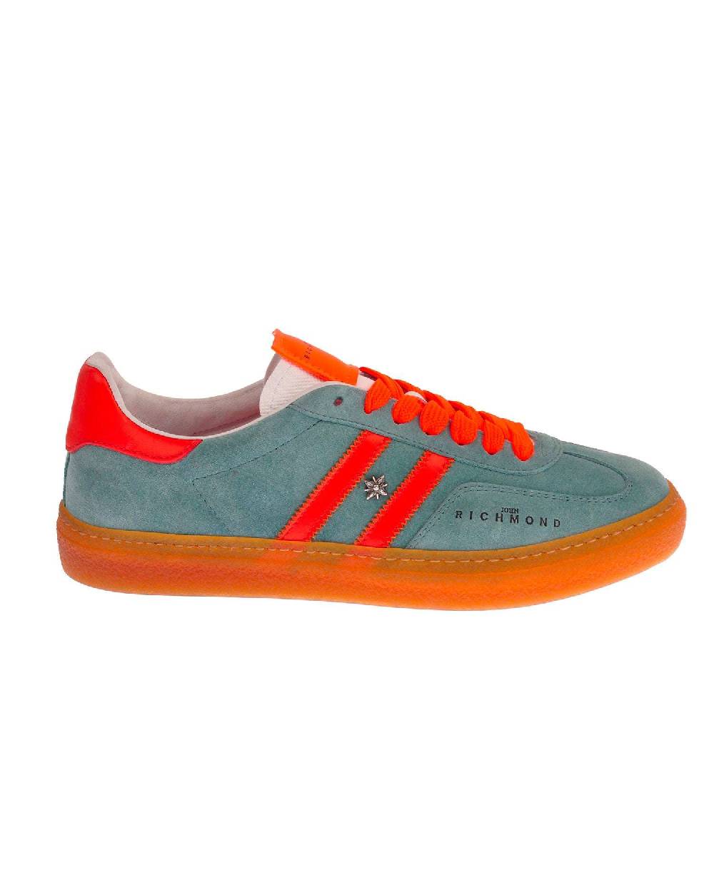 John Richmond Sneakers in pelle con logo e bande laterali Duty-free