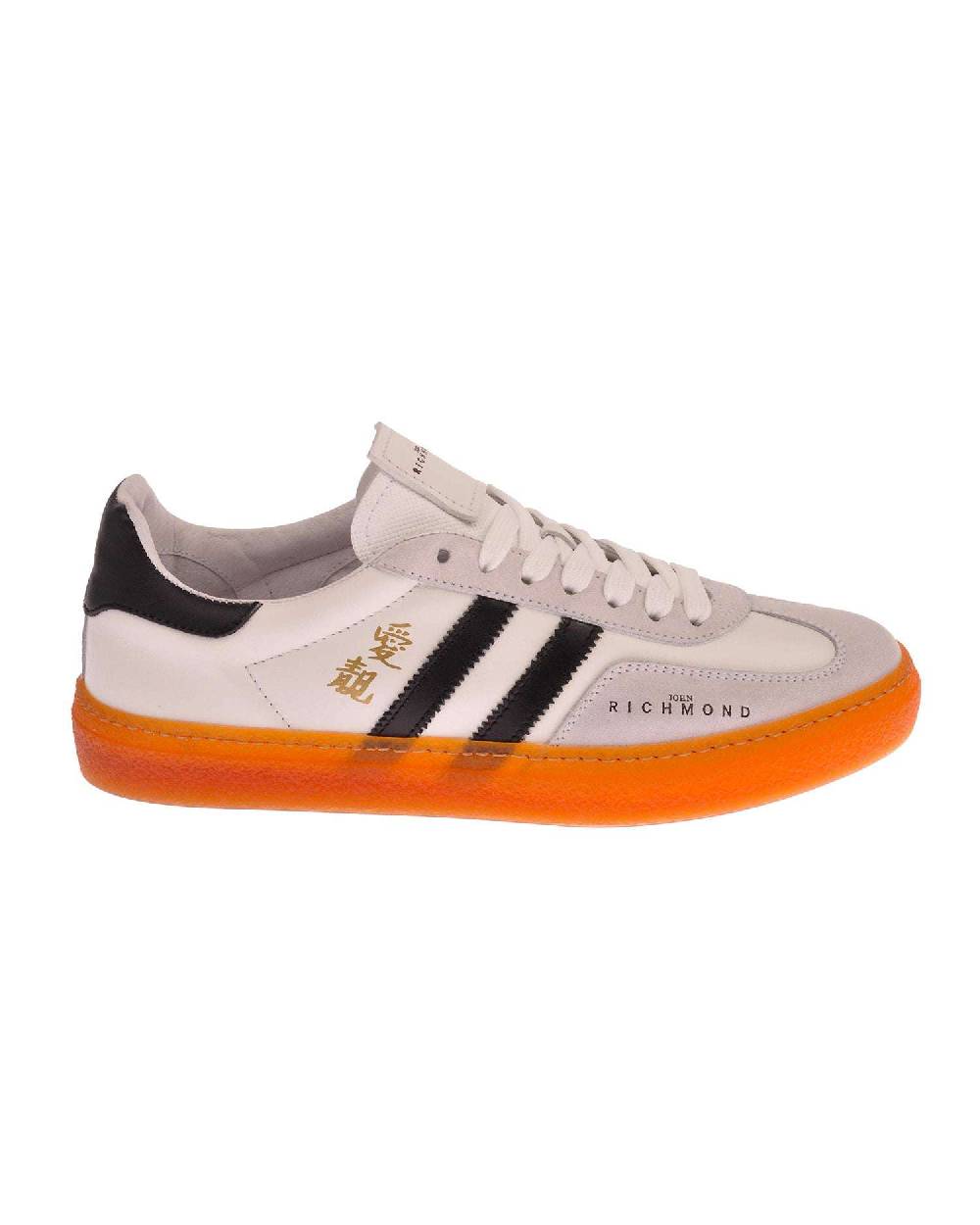 John Richmond - RICHENKA Sneakers in pelle con logo e bande laterali 50% di sconto per tempo limitato