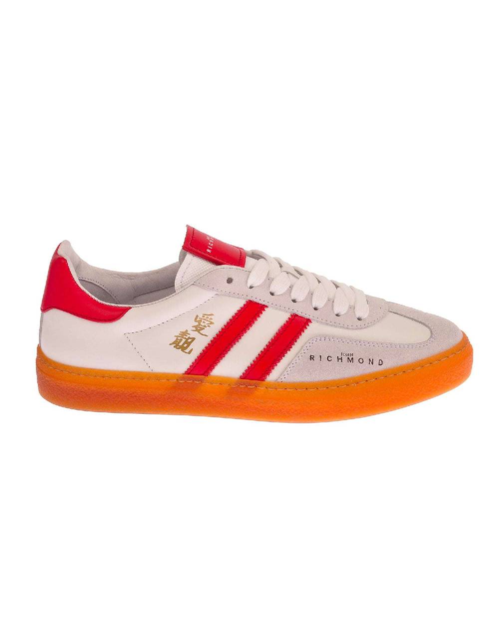 John Richmond - RICHENKA Sneakers in pelle con logo e bande laterali Sconti questo mese