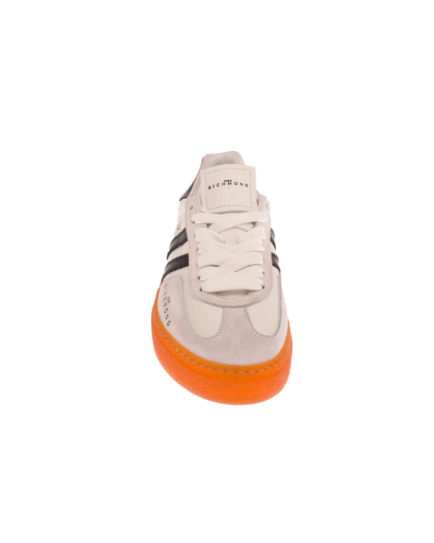John Richmond Sneakers in pelle con logo e bande laterali Italy