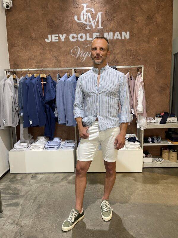 JCM Jey Coleman Camicia uomo estiva lino Luca Argentieri Negozio