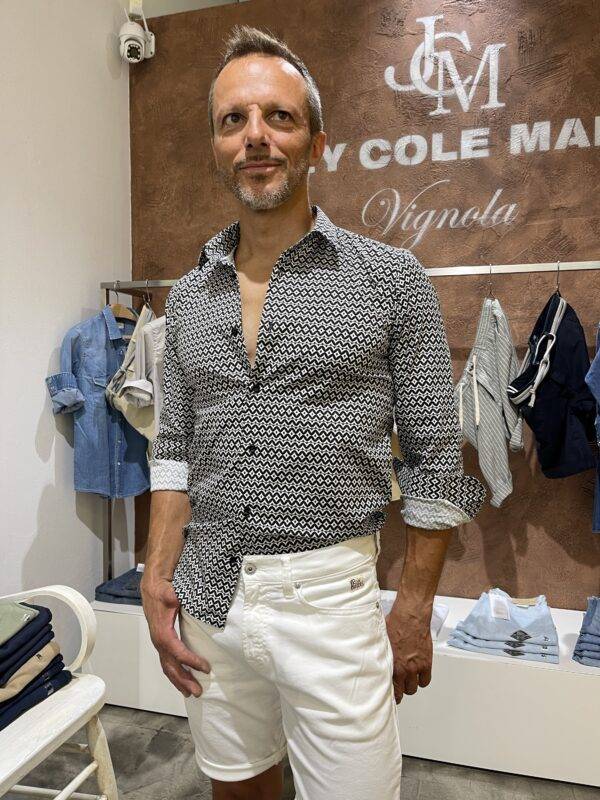 JCM Jey Coleman Camicia uomo fantasia Adb Nuova