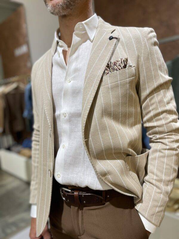 JCM Jey Coleman Giacca uomo elegante a righe Piero Giachi Negozi Online