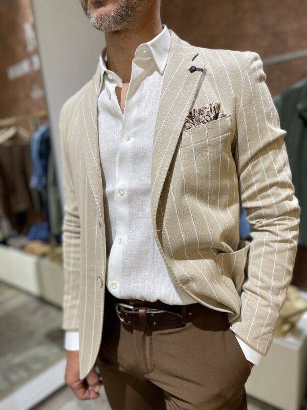 JCM Jey Coleman Giacca uomo elegante a righe Piero Giachi Negozi Online
