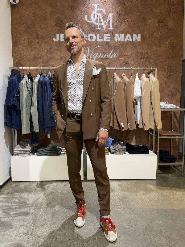 JCM Jey Coleman Pantalone uomo eleganti fresco di lana Exibit Italia
