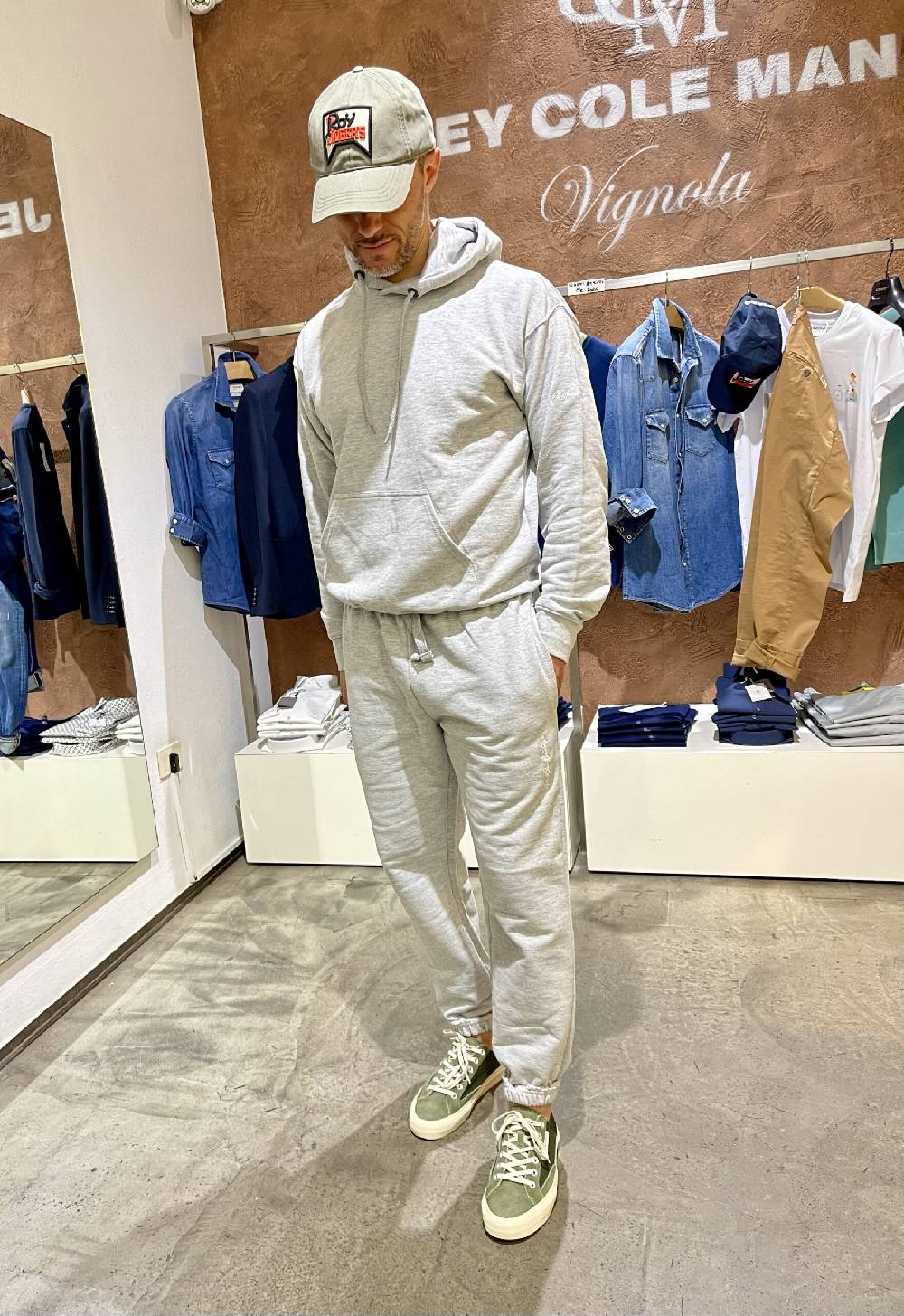 JCM Jey Coleman Felpa uomo sportiva con ricamo DueDue couture Offerta