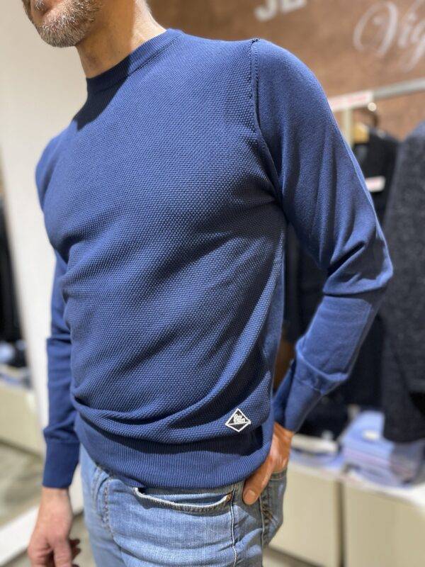 JCM Jey Coleman Maglia uomo blu girocollo Roy Roger’s Economico