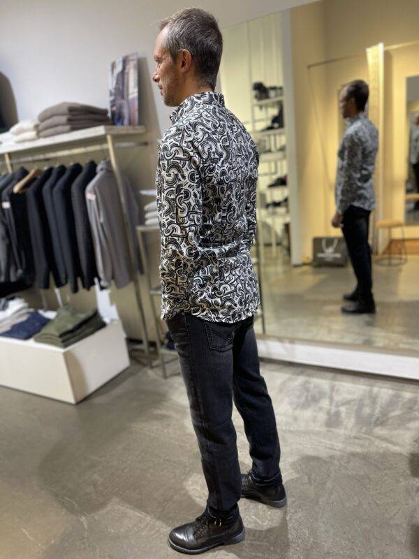 JCM Jey Coleman Camicia uomo cotone fantasia slim fit Adb Acquista Ora