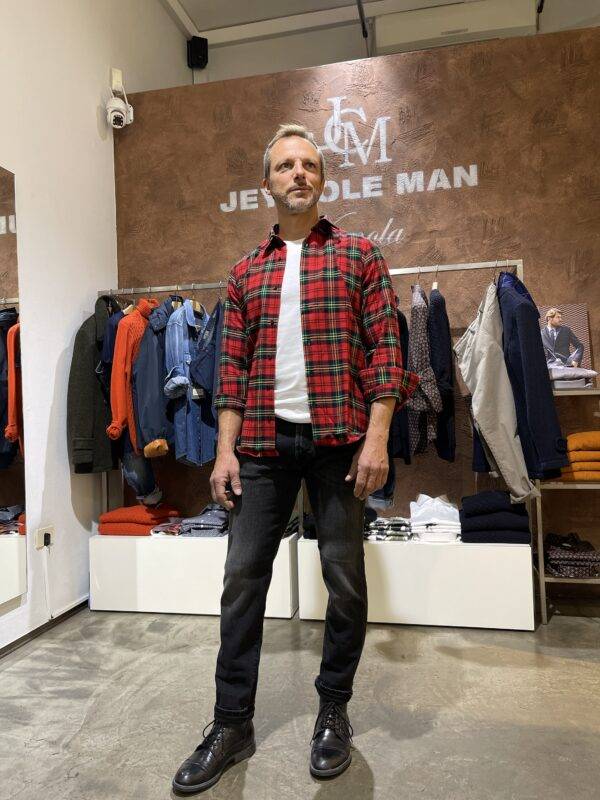 JCM Jey Coleman Camicia uomo in cotone flanellato, Di Biasi Consegna Veloce