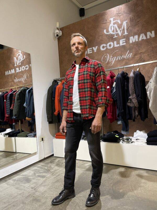 JCM Jey Coleman Camicia uomo in cotone flanellato, Di Biasi Consegna Veloce