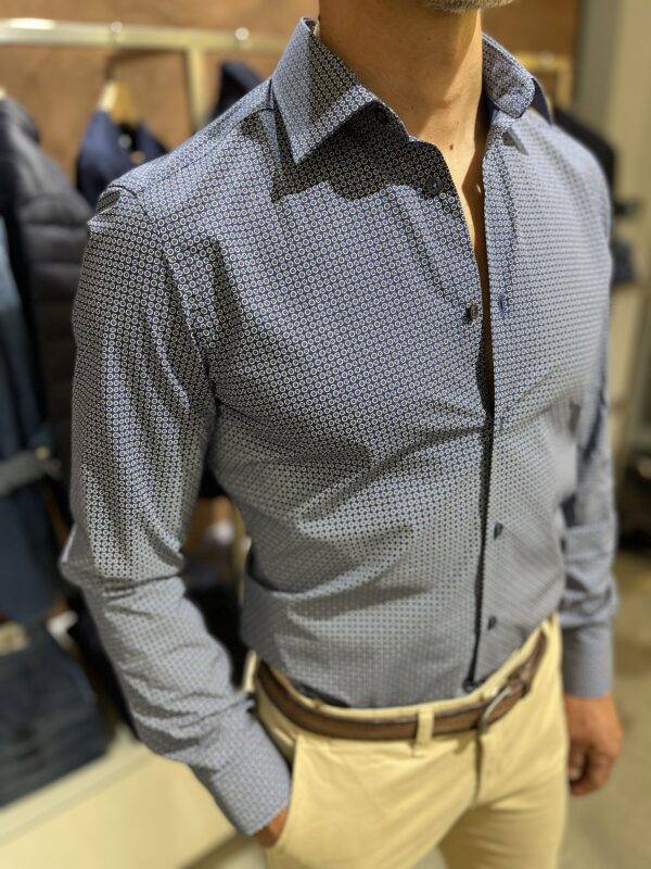 JCM Jey Coleman Camicia uomo fantasia Luca Argentieri Presa