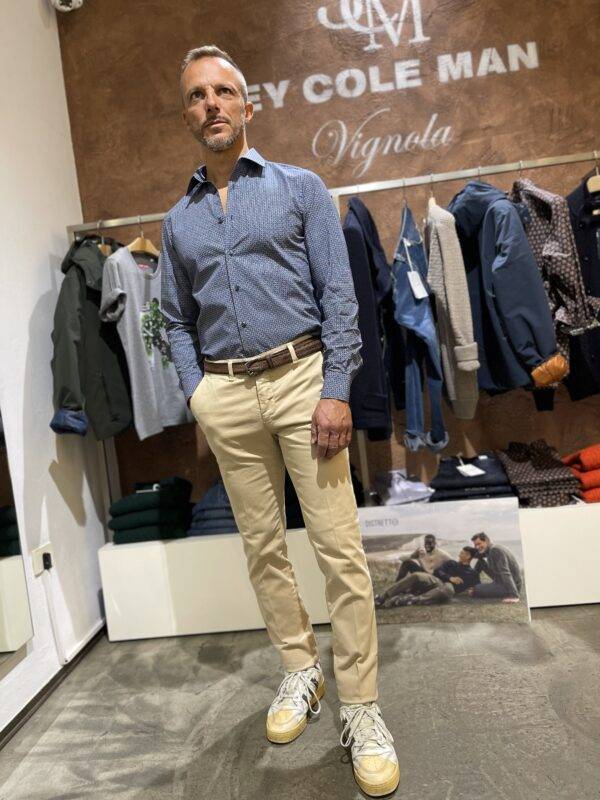 JCM Jey Coleman Camicia uomo fantasia Luca Argentieri Presa