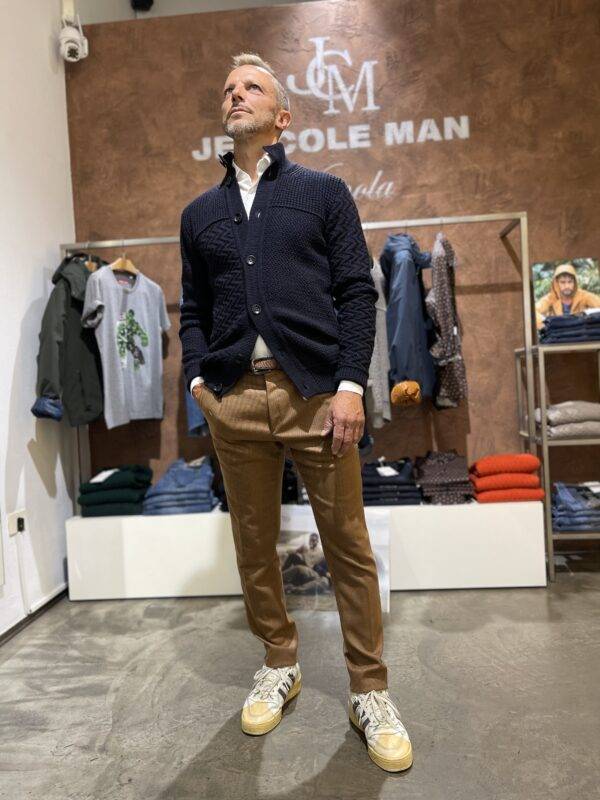 JCM Jey Coleman Pantaloni uomo microfantasia Exibit Sconto