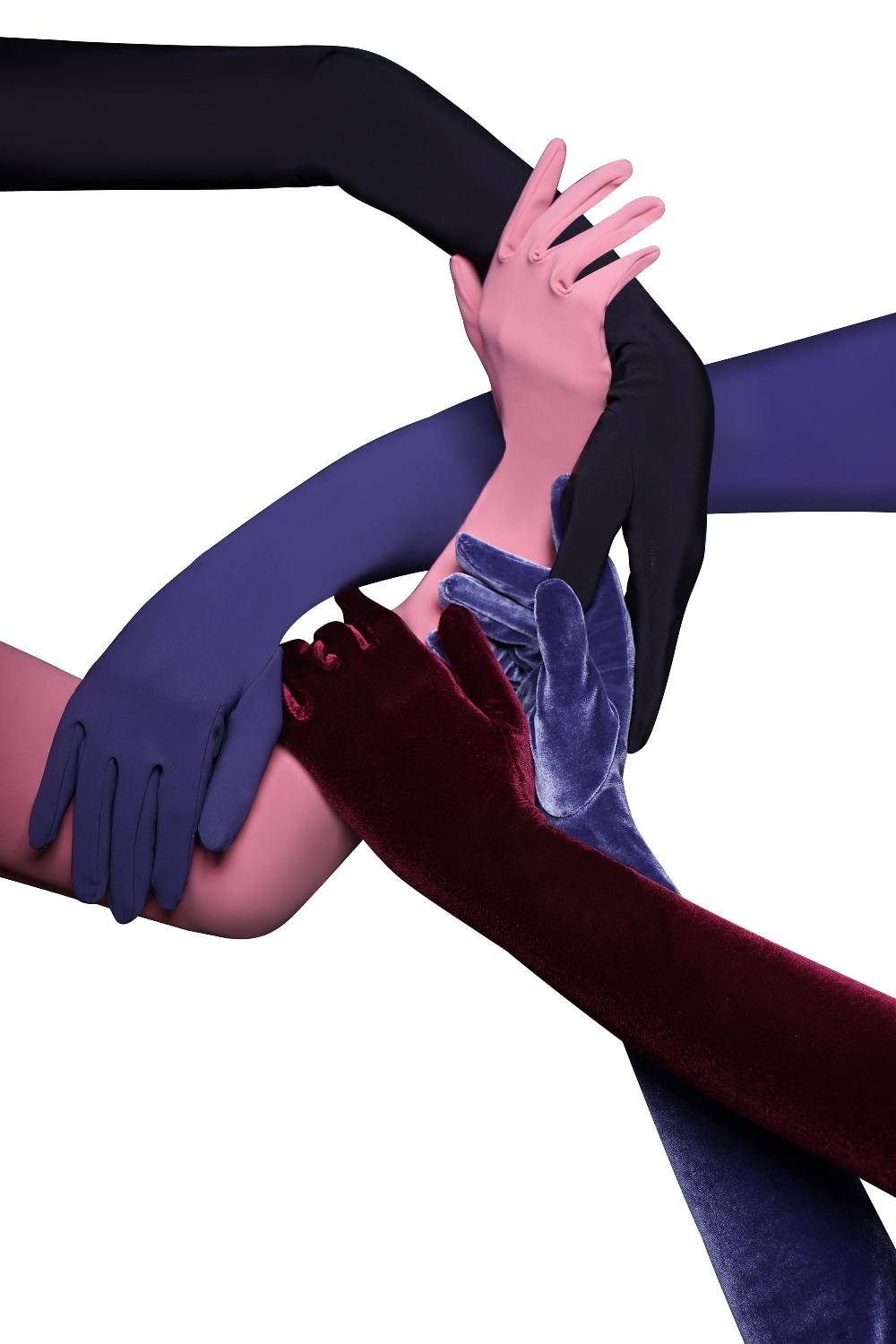 La Petite Robe Di Chiara Boni long gloves Qualità