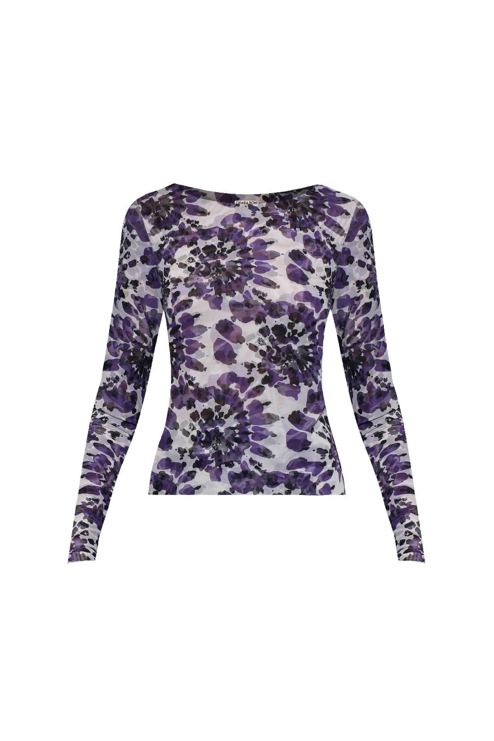 La Petite Robe Di Chiara Boni lupina illusion printed top Fino Al -60%