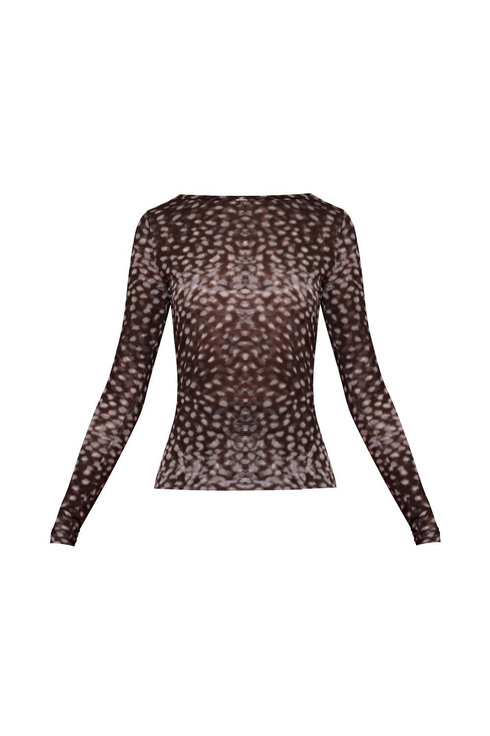 La Petite Robe Di Chiara Boni lupina illusion printed top Presa