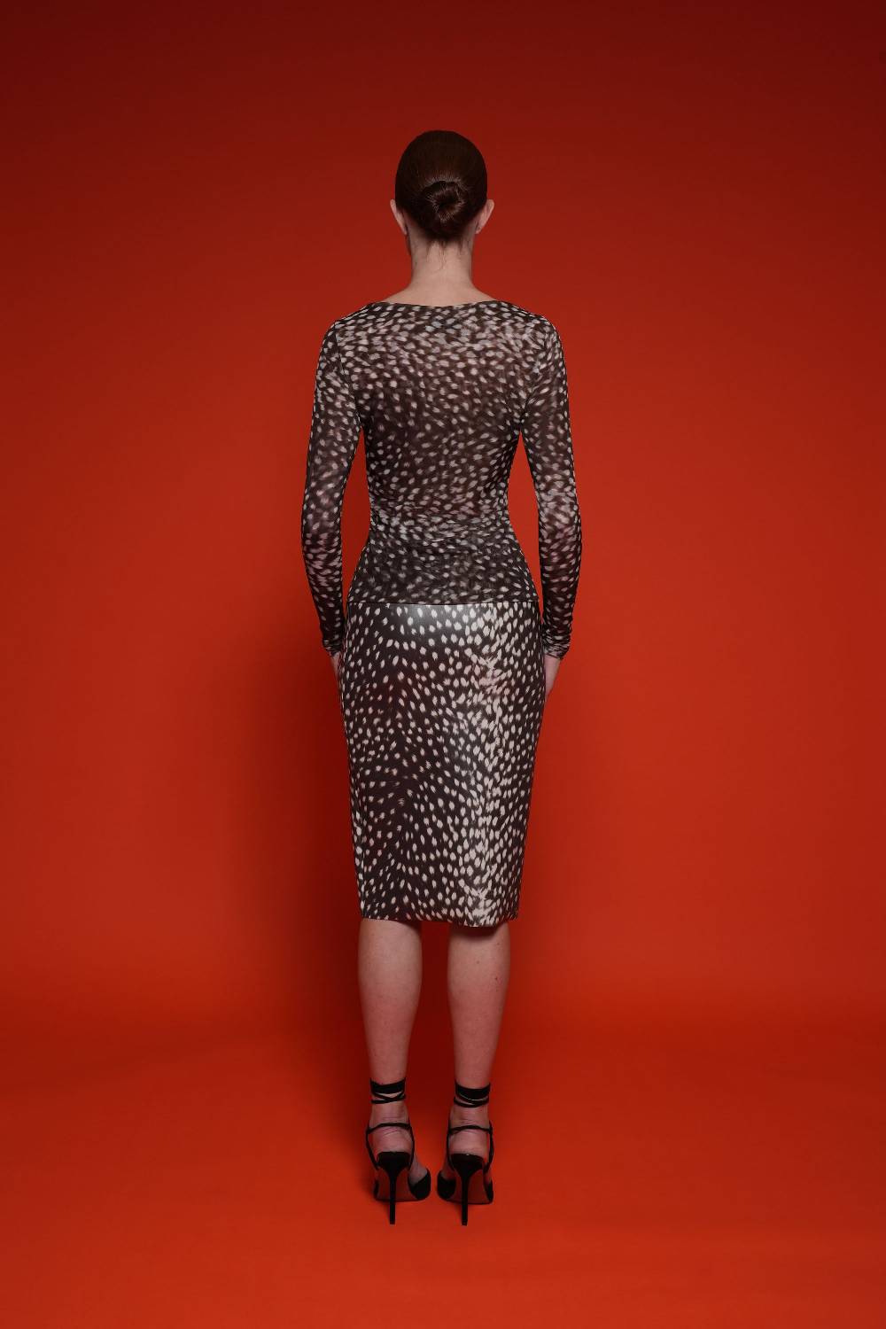 La Petite Robe Di Chiara Boni lupina illusion printed top Presa