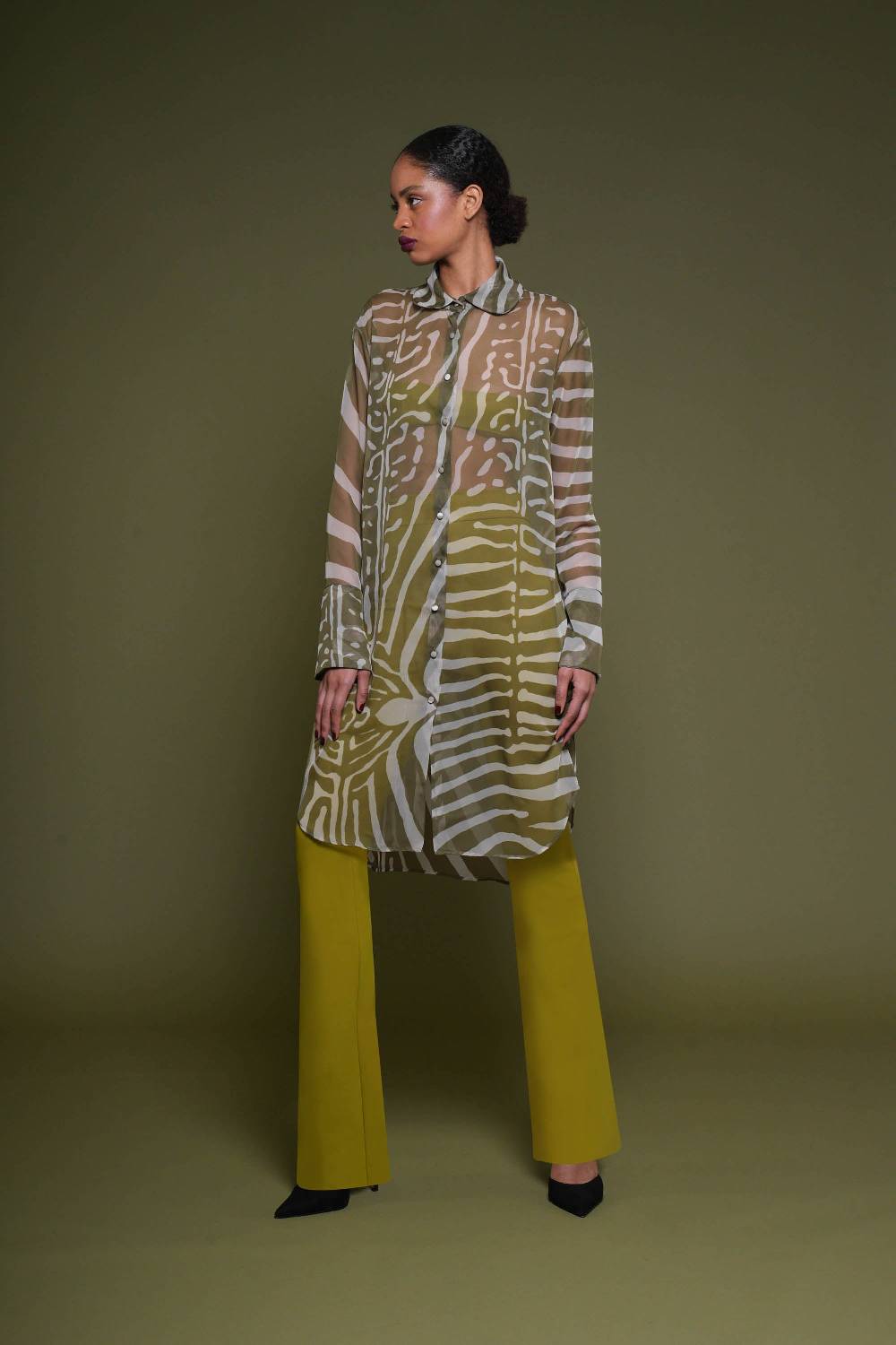La Petite Robe Di Chiara Boni amil chiffon printed shirt Outlet