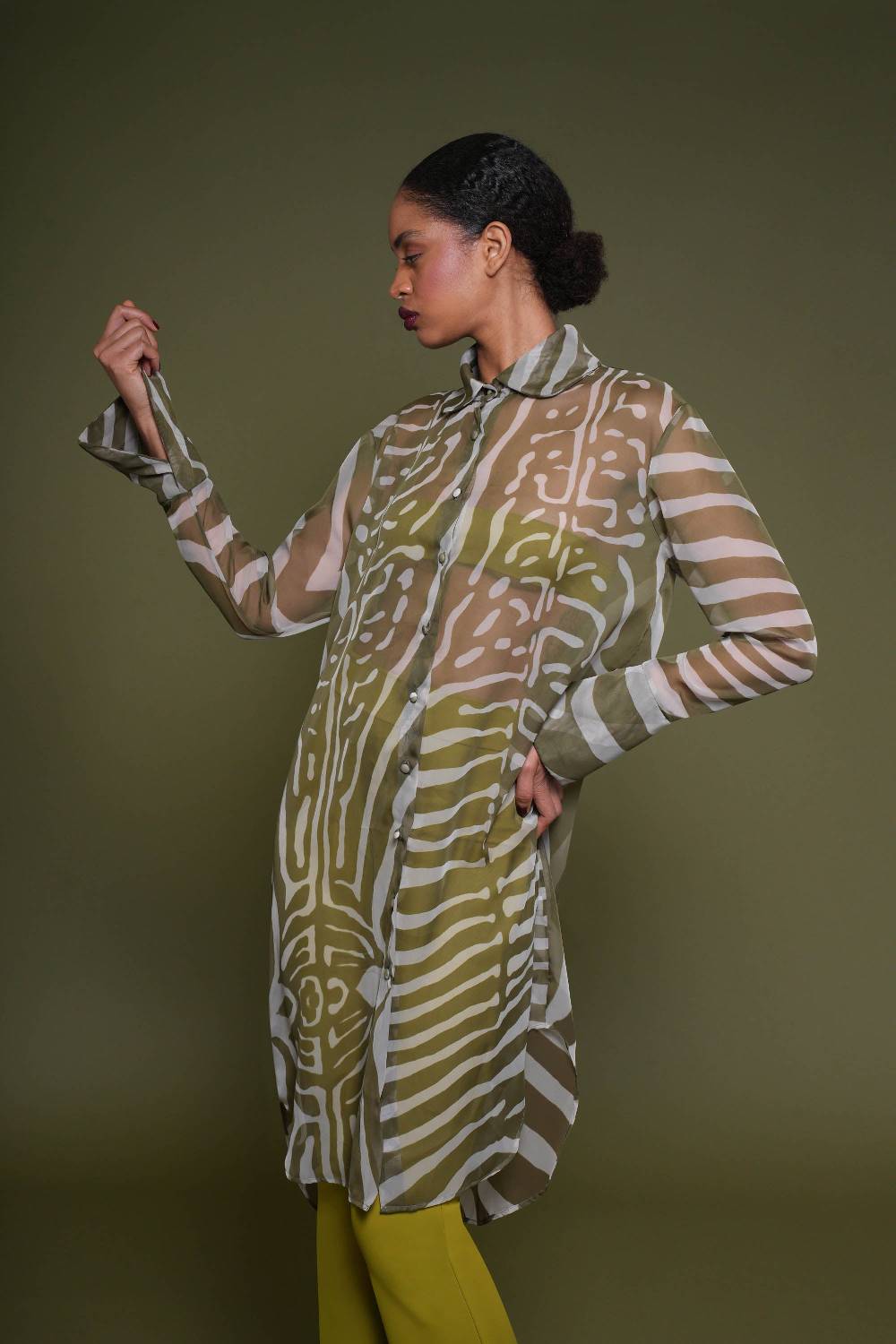 La Petite Robe Di Chiara Boni amil chiffon printed shirt Outlet